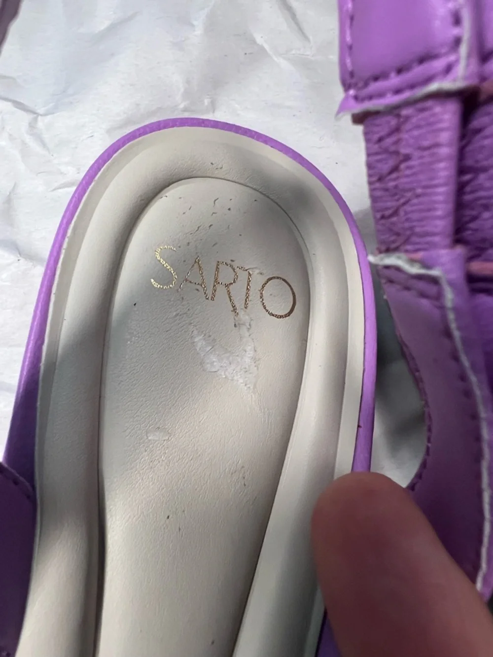 Franco Sarto Debbie Slingback Flats in Lilac Size 7